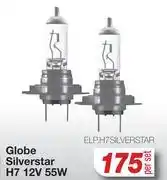 AutoZone Globe Silverstar H7 12V 55W ELP.H7SILVERSTAR-Per Set offer