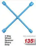 AutoZone 4 Way Wheel Spanner (Heavy Duty) FED.4WAYWSHD offer