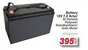 AutoZone Battery 12V 7.2 Amp/Hr General/Standby/Alarm/Gate Motor FED.NP72AH-Each offer