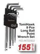 AutoZone Tomi Hawk 9 Pce Long Ball Point Wrench Set FED.AKT22933-Per Set offer