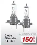 AutoZone Globe Silverstar H4 P43T ELP.H4SILVERSTAR-Per Set offer