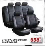 AutoZone 9 Pce PVC Straight Stitch Seat Cover Set FED.TY1795-Per Set offer