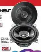 AutoZone Pioneer 6 (15cm) Dual Cone Speaker 280W Max PIO.TSG1610F-Per Set offer
