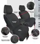 AutoZone Skinz Seat Covers Set (6pc) For Toyota Hilux GD6 2016- FED.SKHILGDF offer