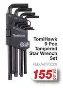 AutoZone Tomi Hawk 9 Pce Tampered Star Wrench Set FED.AKT73008-Per Set offer