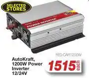 AutoZone AutoKraft 1200W Power Inverter 12.24V FED.CAR1200W offer