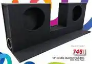 AutoZone Auto Kraft 12 Double Quantum Sub Box With Amp Rack DSA.B12DQUANT-Each offer
