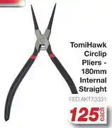 AutoZone Tomi Hawk Circlip Pliers 180mm Internal Straight FED.AKT73331-Each offer