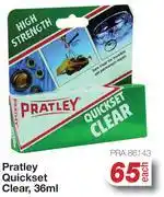 AutoZone Pratley Quickset Clear PRA.86143-36ml Each offer