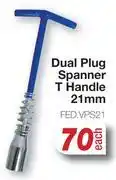 AutoZone Tomi Hawk Dual Plug Spanner T-Handle 21mm FED.VPS21-Each offer