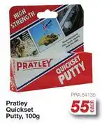 AutoZone Pratley Quickset Putty PRA.84135-100g Each offer