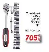 AutoZone Tomi Hawk 14 Pce 3/8 Dr Socket Set FED.AKT45235-Per Set offer