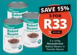 Checkers Hyper Housebrand Baked Beans in Tomato Sauce offer