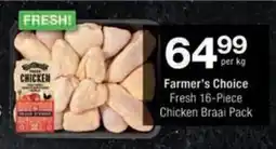 Checkers Hyper Farmer's Choice Fresh Chicken Braai Pack offer