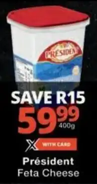 Checkers Hyper Président Feta Cheese offer