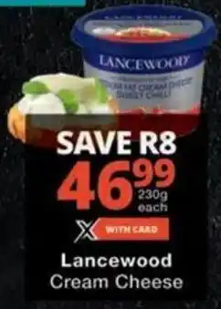 Checkers Hyper Lancewood Cream Cheese offer