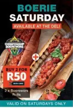 Checkers Hyper Boerewors Rolls offer