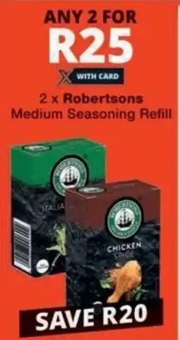 Checkers Hyper Robertsons Medium Seasoning Refill offer