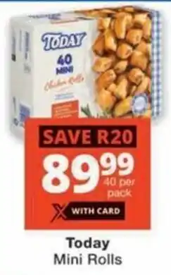 Checkers Hyper Today Mini Rolls offer