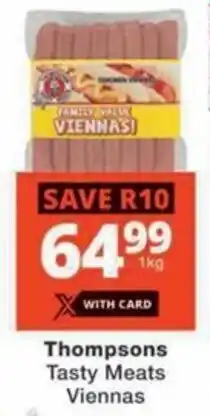 Checkers Hyper Thompsons Tasty Meats Viennas offer