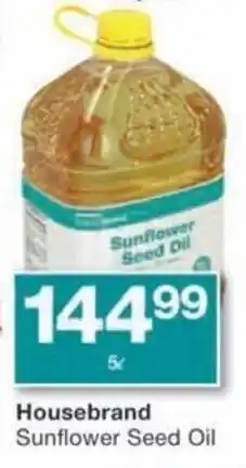 Checkers Hyper Housebrand Sunflower Seed Oil offer