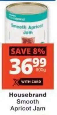 Checkers Hyper Housebrand Smooth Apricot Jam offer