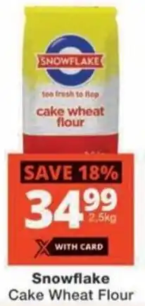 Checkers Hyper Snowflake Cake Wheat Flour offer
