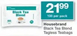 Checkers Hyper Housebrand Black Tea Blend Tagless Teabags offer