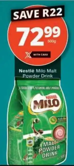 Checkers Hyper Nestlé Milo Malt Powder Drink offer