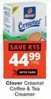 Checkers Hyper Clover Creamel Coffee & Tea Creamer offer