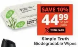 Checkers Hyper Simple Truth Biodegradable Wipes offer
