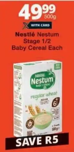 Checkers Hyper Nestlé Nestum Stage 1/2 Baby Cereal offer