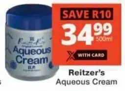 Checkers Hyper Reitzer's Aqueous Cream offer