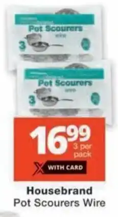 Checkers Hyper Housebrand Pot Scourers Wire offer