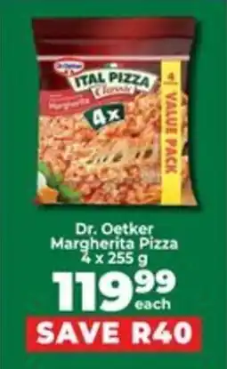 Food Lover's Market Dr. Oetker Margherita Pizza offer
