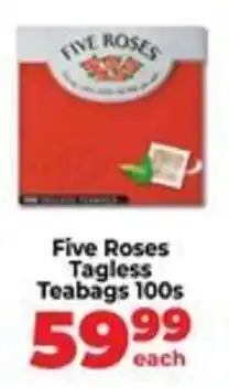 Food Lover's Market Five Roses Tagless Teabags offer