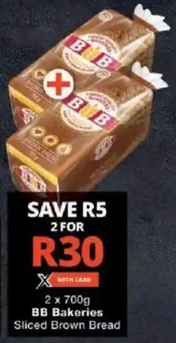 Checkers BB Bakeries Sliced Brown Bread offer