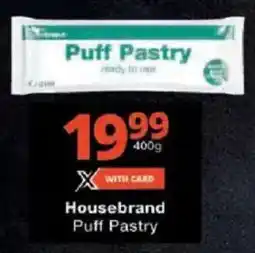 Checkers Housebrand Puff Pastry offer