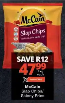 Checkers McCain Slap Chips/ Skinny Fries offer