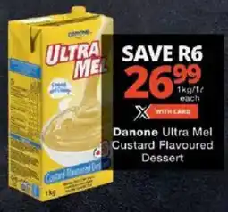 Checkers Danone Ultra Mel Custard Flavoured Dessert offer