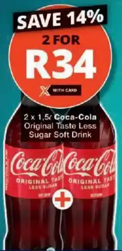 Checkers Coca-Cola Original Taste Less Sugar Soft Drink offer