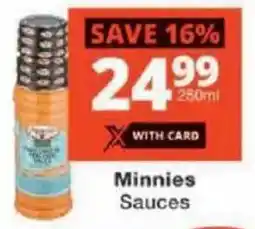 Checkers Minnies Sauces offer