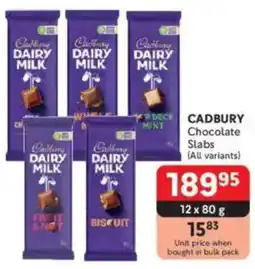 Makro CADBURY Chocolate Slabs offer