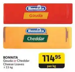 Makro BONNITA Gouda or Cheddar Cheese Loaves offer