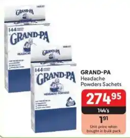Makro GRAND-PA Headache Powders Sachets offer