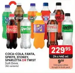 Makro Coca-cola, fanta, sprite, stoney, sparletta or twist soft drink offer