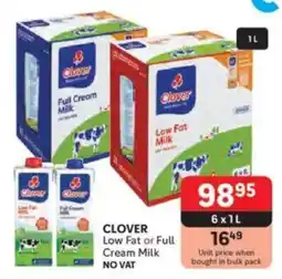 Makro CLOVER Low Fat or Full Cream Milk offer