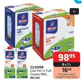 Makro CLOVER Low Fat or Full Cream Milk offer
