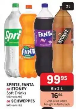 Makro Sprite, fanta or stoney or schweppes soft drinks offer