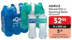 Makro AQUELLÉ Natural Still or Sparkling Water offer